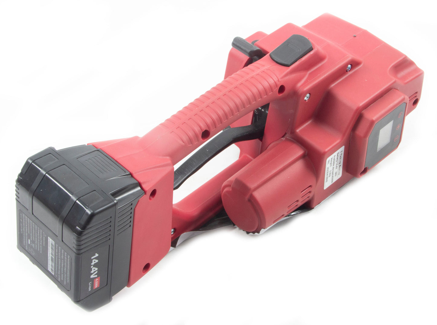 Rockcub Electric Strapping Machine with LCD Screen, Automatic Strapping Tool,for Industrial Quick Packing,for 1/2-5/8 in(13-16mm) Width PP PET Straps,with 2 * 4000mah Battery