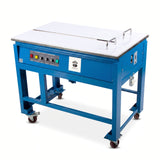 Rockcub Semi-Automatic Strapping Machine for Cardboard Boxes – Dual Motor Tabletop Banding Machine for 1/4"–5/8" Polypropylene (PP) Straps, Adjustable Tension, Compact & Quiet – Warehouse & Shipping