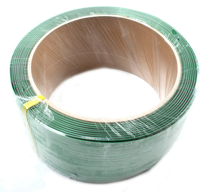 PET Strapping Roll 0.035" × 5/8" × 1000′ – 950 lbs Break Strength, 8" Coil Core – Heavy Duty Polyester Strapping for Pallets, Lumber, and Industrial Packaging