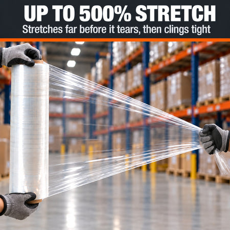 Up to 500% stretch